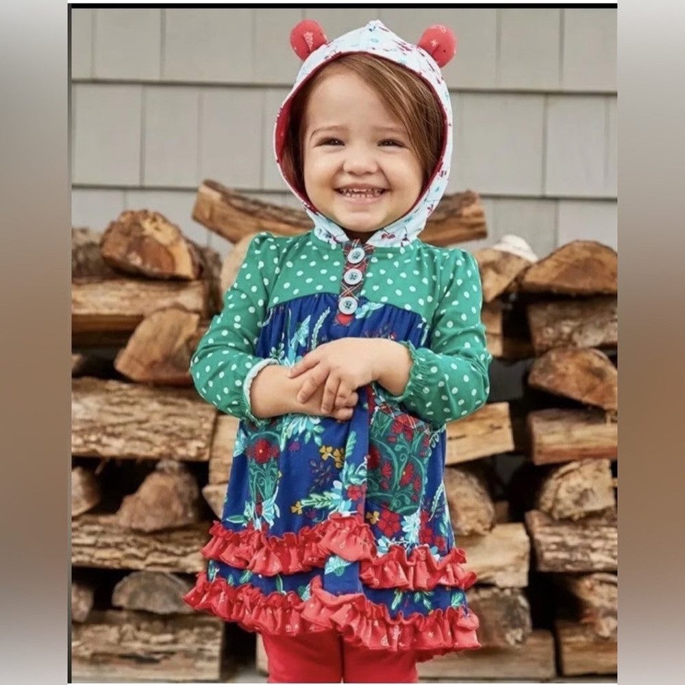MATILDA JANE 12-18 months HOLIDAY BEAR DRESS